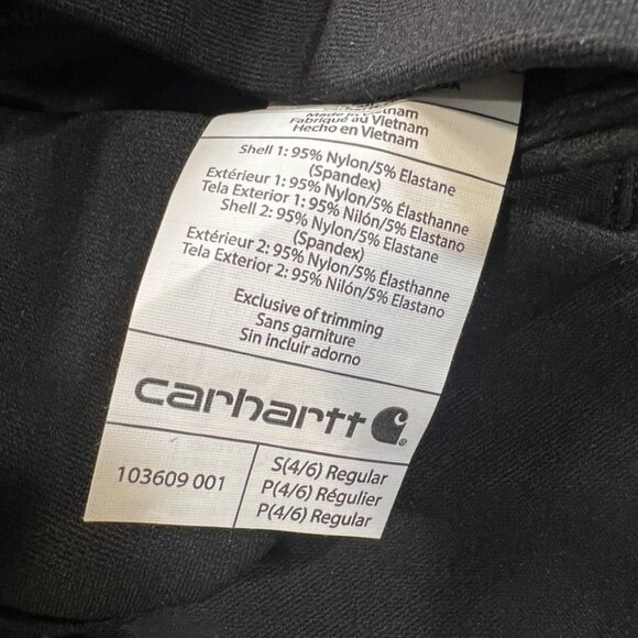 Carhartt Women's Force Lightweight Pocket Leggings, Size Small, Black, Pockets - Picture 6 of 10